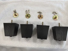 Couch/Dresser Legs Plastic 3 1/2 Inch with Hardware Set of 4