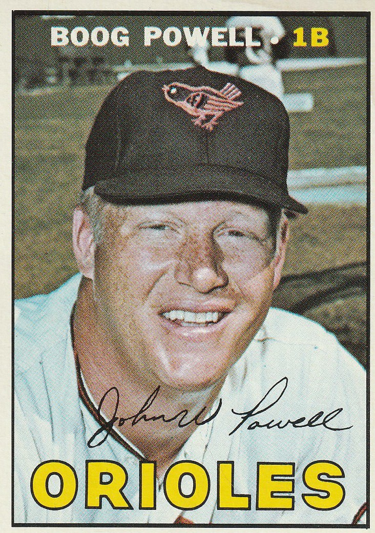 1967 Boog Powell Topps #230 Baltimore Orioles (b)