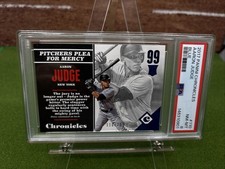 2017 Panini Chronicles - Rookies Aaron Judge #110 Blue/299 PSA 8 LOW POP 4 YANKS
