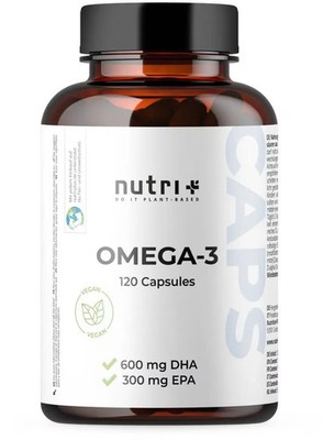 nutri+ Omega 3 Vegan - mit EPA & DHA, 120 Kapseln