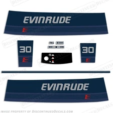 Fits Evinrude 1986 30hp Decal Kit