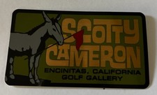 New SCOTTY CAMERON GALLERY DONKEY w Flag Sticker 3"Olive Gold Red  Golf
