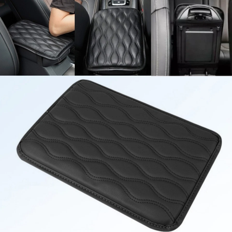 Accesorios Coche SUV Apoyabrazos Cojín Cubierta Consola Central Caja Almohadilla Protector Negro Foto 3 de 4