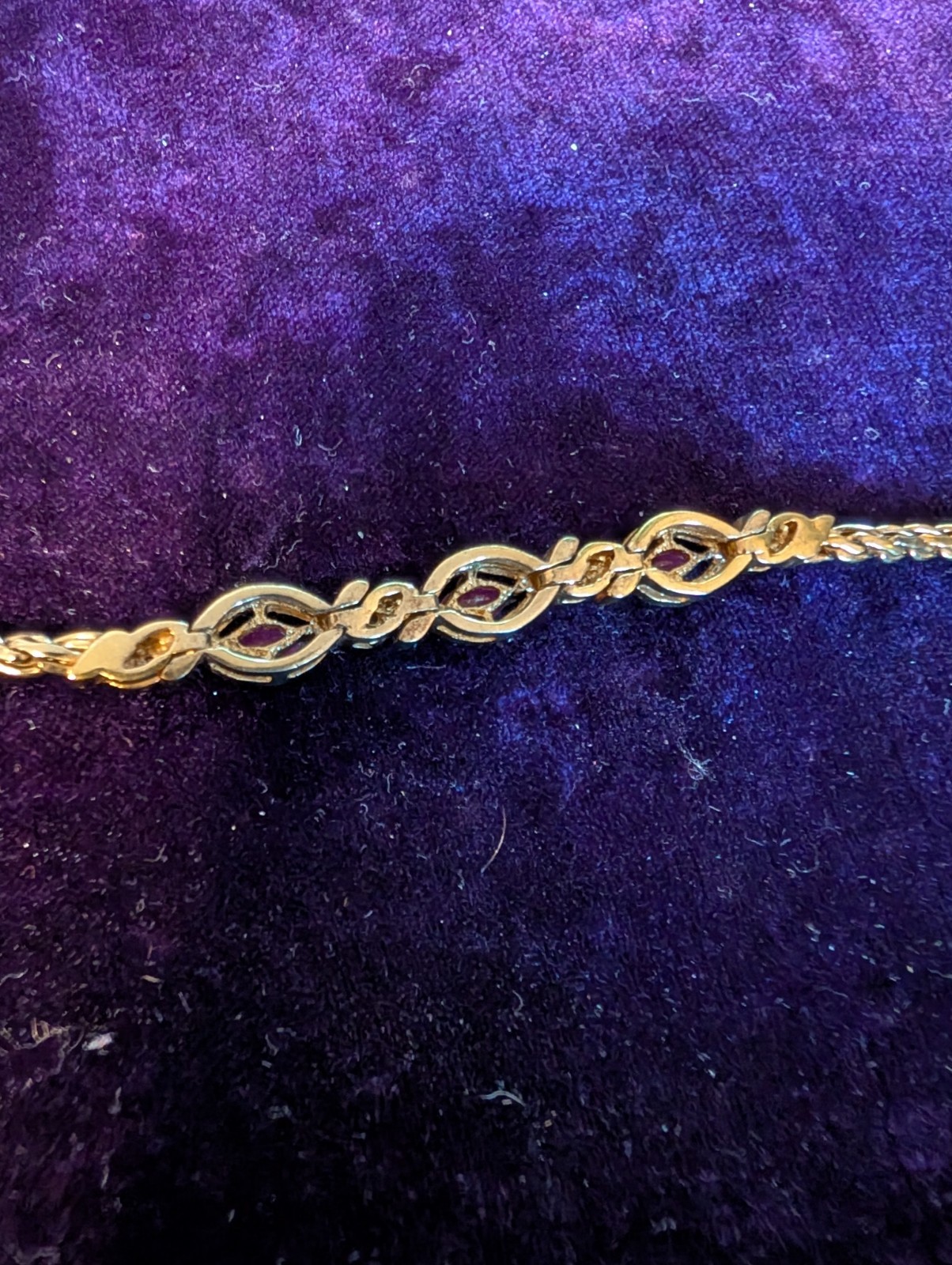 GOLD RUBY DIAMOND BRACELET - image 4