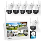 JENNOV Wireless Security IP Camera System 5MP 10CH NVR WIFI AI Two Way Audio