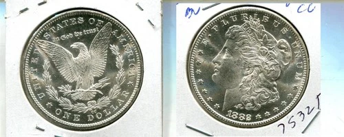 1882 CC MORGAN SILVER DOLLAR GEM BU 7532T