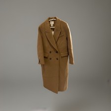 H&M Long Double-Breasted Wool-Blend Tailored ...