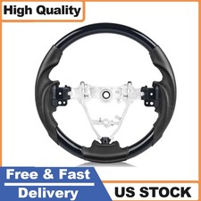 Leather Steering Wheel For 13-18 Rav4 Corolla Im Scion Im Non-slip Flat Bottom Leather Steering Wheel For 13-18 Rav4 Corolla Im Scion Im Non-slip Flat Bottom