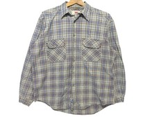 Vintage Levi's Button Up Shirt Men's Size L 1997 60557-6226 Heavyweight Plaid US