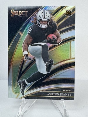 2025 Select Ashton Jeanty Club Level Silver Prizm RC No. 204 Las Vegas Raiders
