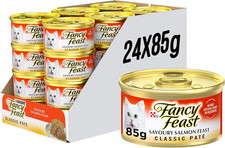 Classic Paté Adult Wet Cat Food Savoury Salmon Feast 24X85G