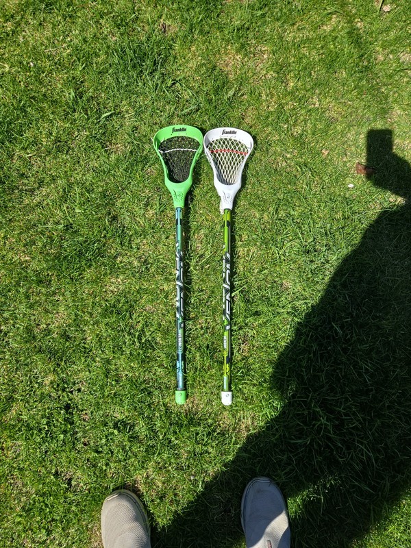 Franklin Venom 32" Attack/Midfield Junior Lacrosse Stick Lot Of 2 ,Green/White