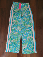 NWT Lilly Pulitzer Bal Harbour Palazzo Floral Pull on Pants, Women's Size XS