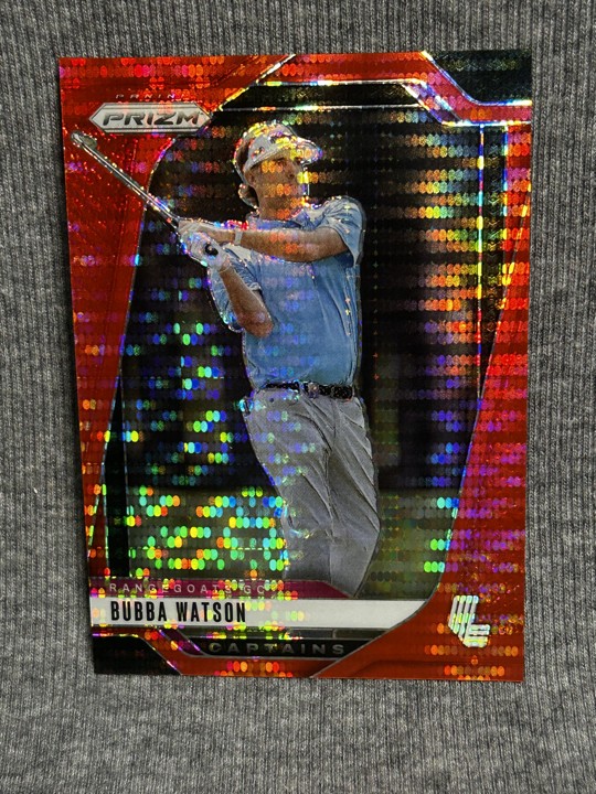 2025 Panini Prizm Liv Golf Captains Bubba Watson #78 Red Pulsar Prizm /299 A690