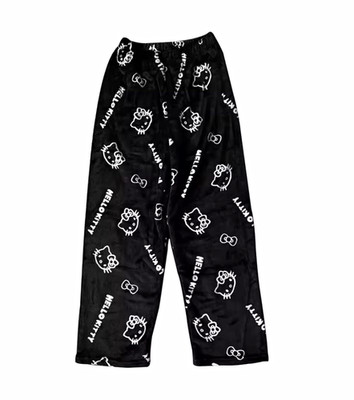 Sanrio Hello Kitty Women s S Black Pajama Pants