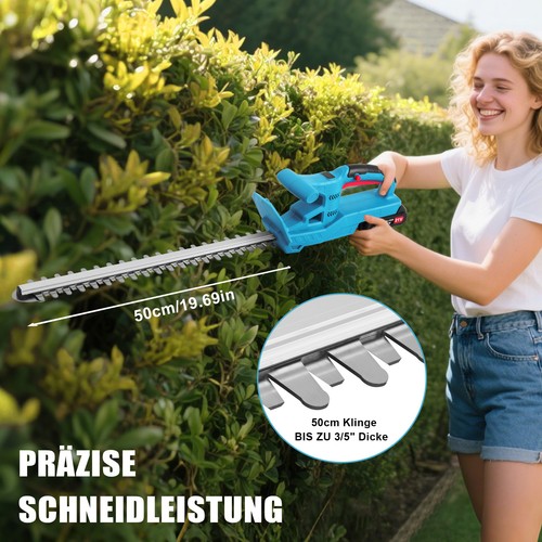 KADAX Heckenschere 53cm - Manuelle Gartenschere Mit Stahlklingen