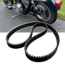 GYUPTRK Rear Drive Belt 132T 1-1/2" Fit for Harley 1-1/2", Black