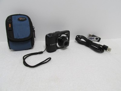 Canon PowerShot A1400 16.0 MP Digital Camera - Black for sale