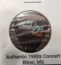Carl Wilson-Beach Boys Guitar Pick 1980s Concert Tour Biloxi Mississippi Vintage
