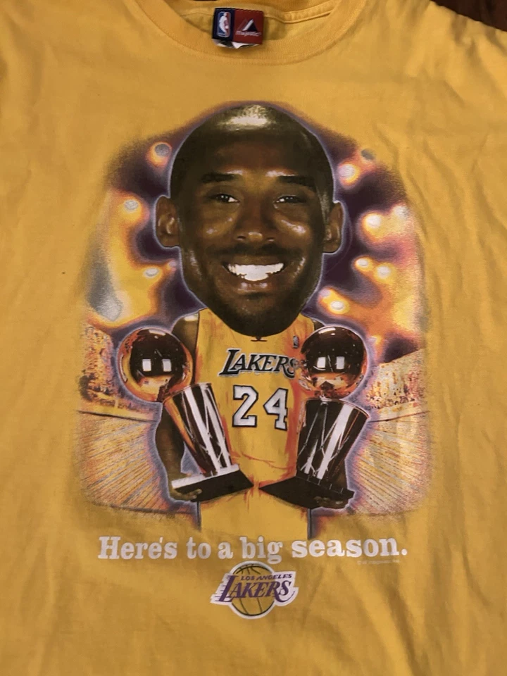 Camisa masculina vintage Kobe Bryant tamanho XLarge Majestic Los Angeles Lakers - Imagem 2 de 4