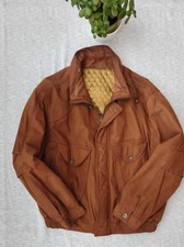Echtlederjacke Made In Italy - Farbe LEDER - VINTAGE - GR. XXL