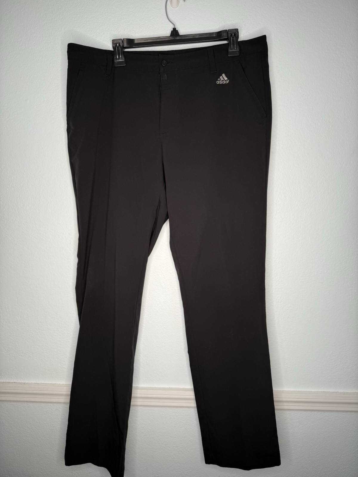 Adidas Ultimate Golf Pants Mens 36x32 Black Flat Front