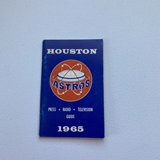 Vintage 1965 Houston Astros Official Press Radio Television Guide MLB Baseball