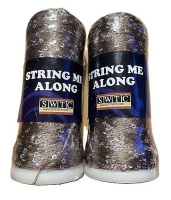 SWTC String Me Along Yarn With  Sequins # A 836 Taupe