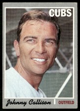 1970 Topps Johnny Callison (Ink On Back) Chicago Cubs #375