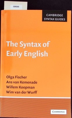The Syntax of Early English. Fischer, Olga: 2495622