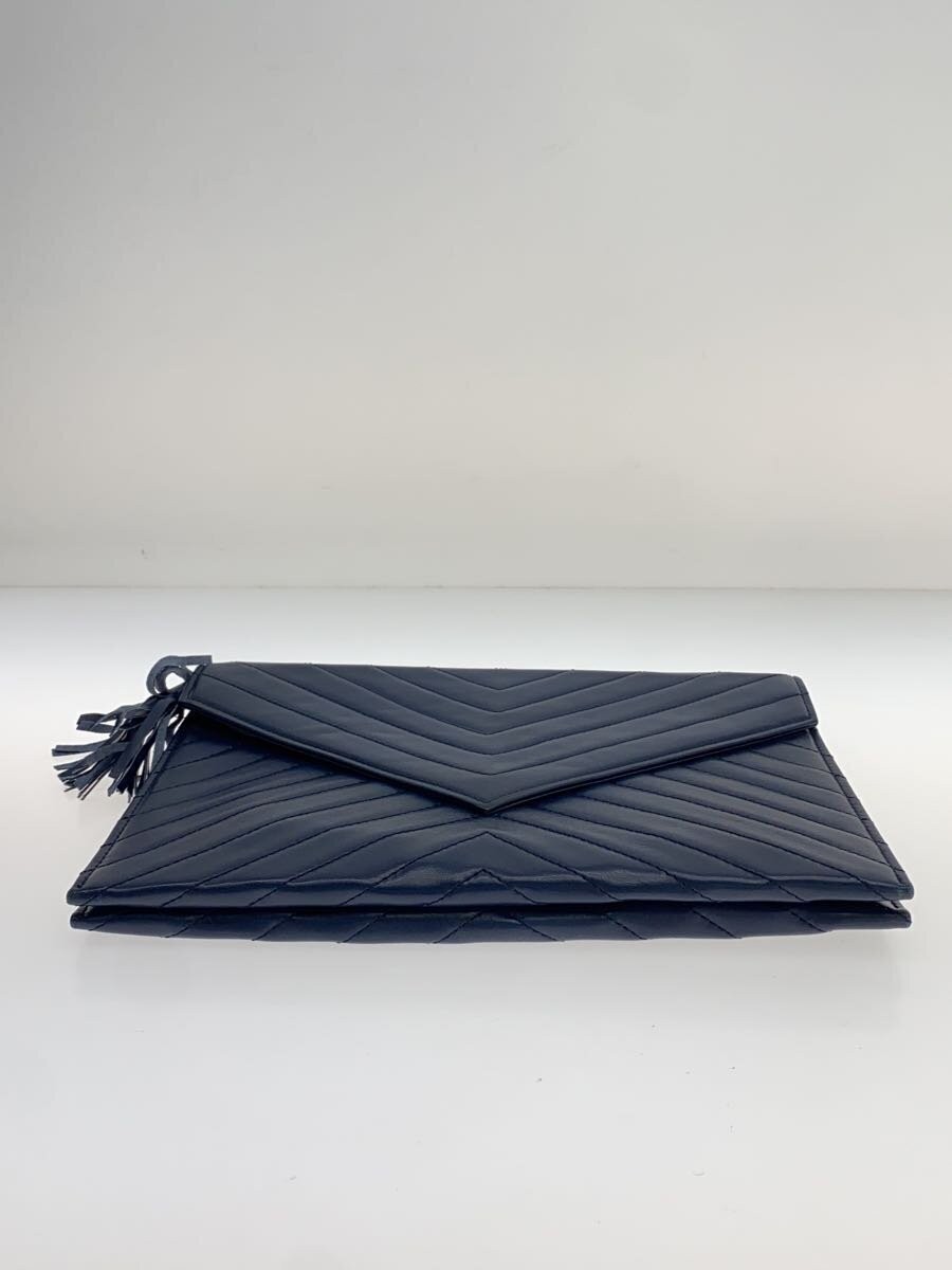 Borsa pochette Yves Saint Laurent in pelle navy usata