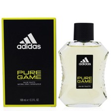 Adidas Pure Game Eau de Toilette Spray for Men 3.3 oz / 100 ml - New