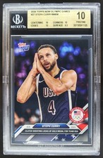 2024 Topps Now Olympic Games Steph Curry #27 BGS 10 USA P PT
