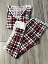 Victoria  s Secret Two Piece Thermal Jogger Pajama Set