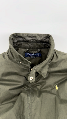 Vtg Polo Ralph Lauren Down Harrington Bomber Puffer Jacket Mens 