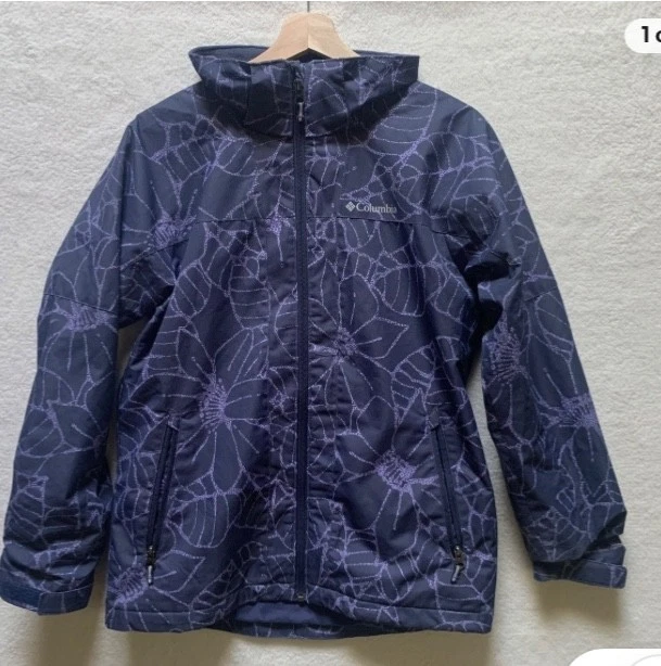 Gorpcore COlumbia Omni-Tech girls purple interchange hooded snow jacket kids LRG