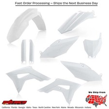 ACERBIS FULL PLASTIC KIT WHITE Honda CRF450R CRF250R 2017-2018 2630700002