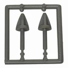 Vintage 1984 G1 Transformers Starscream Short Missiles Rockets Unused On Spur