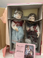 Paradise Galleries  "Jack and Jill" 13" Dolls - Philippines - CoA -Boxed