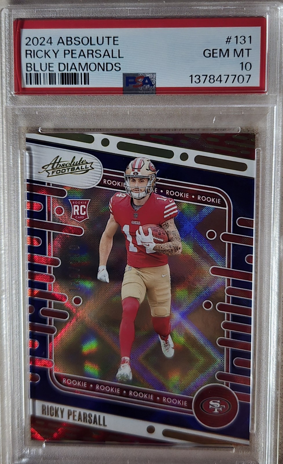 Pop #3 Rickey Pearsall ROOKIE Blue DIAMONDS #'d/199 - Gem MINT PSA 10
