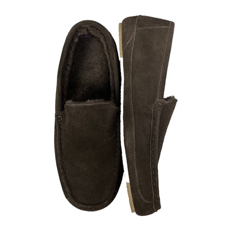Alpine Design Brown Slip-On Work Loafers with Black Toe Cap Alpine Swiss Mens Loafers Dress Shoes Brown Bicycle Toe Low  main image 3