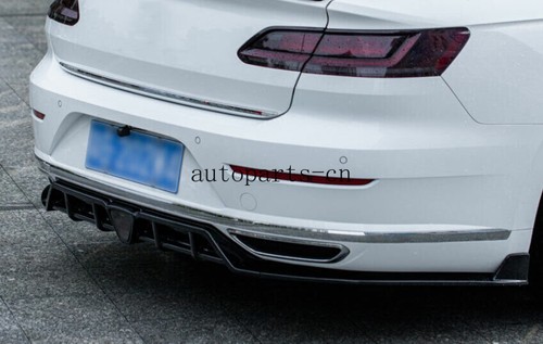 For VW Arteon 2019-2021 ABS Carbon Fiber Rear Bumper Diffuser Lip Spoiler Refit - Picture 5 of 7