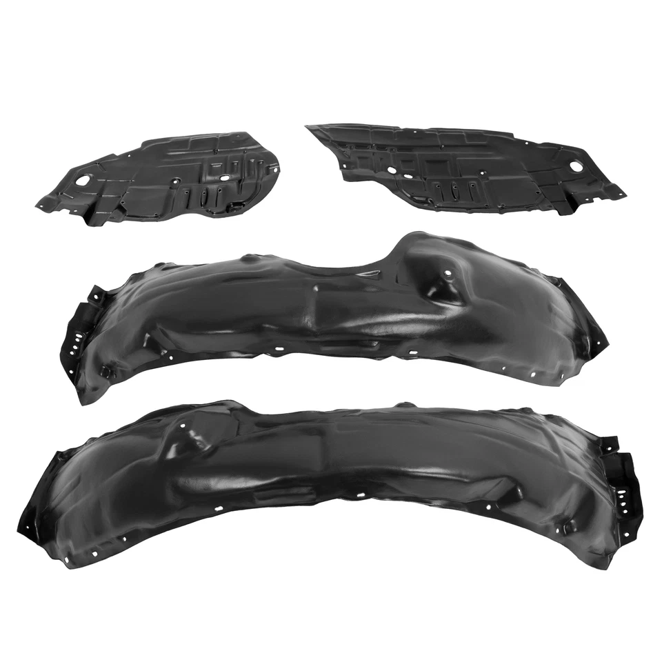 4 piezas forro de guardabarros y cubiertas inferiores del motor para Toyota Camry L LE XLE 2012 2013 2014 Foto 2 de 4