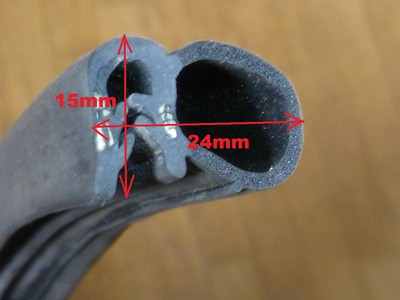 Dichtgummi f. 1-3 mm Blechstärke Wohnwagen Camping Türdichtung Türgummi Dichtung