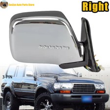 Image of Right 3-PIN Side Wing Door Mirror For Toyota Land Cruiser 80 LC80 1992-1997