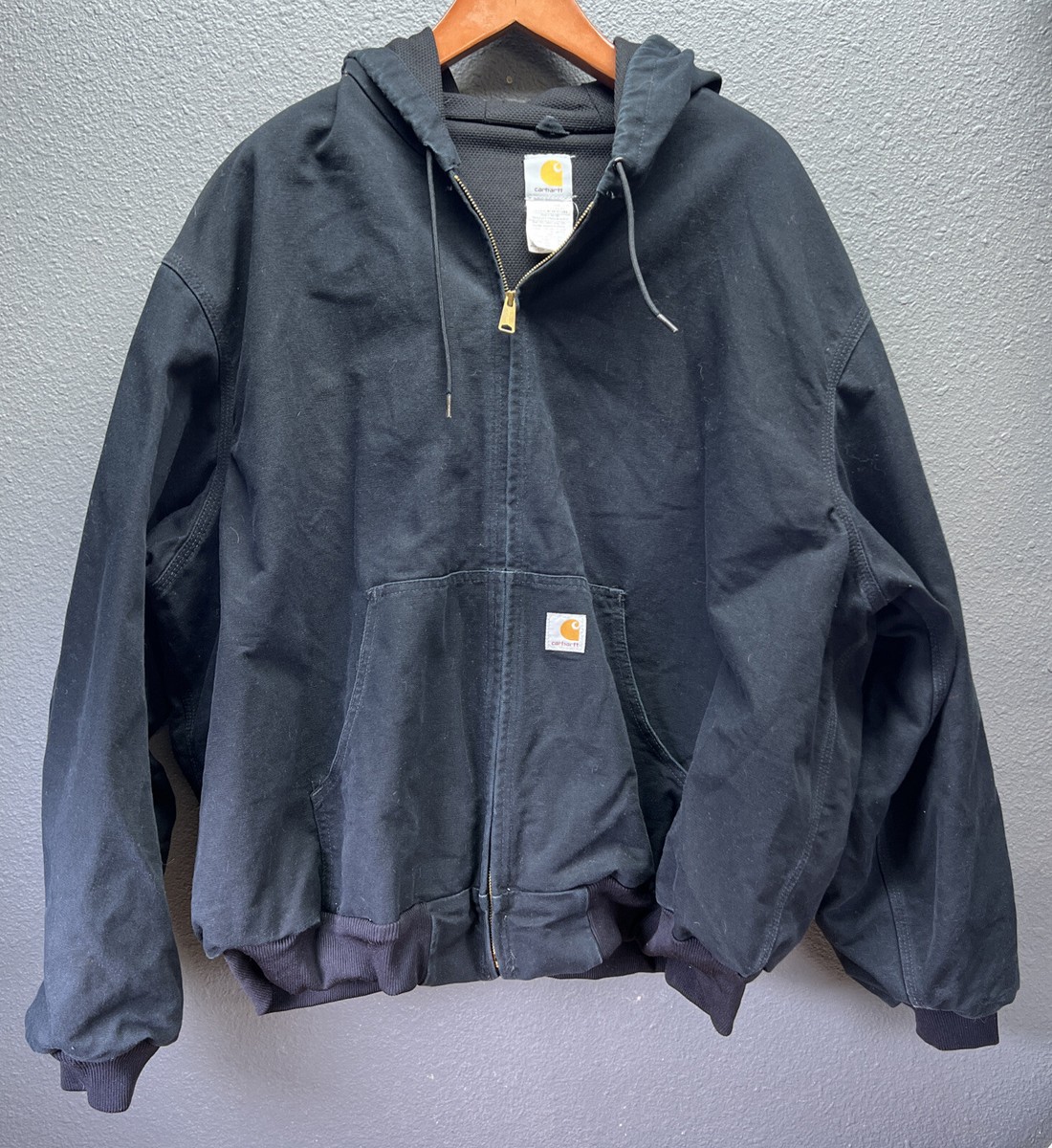 Carhartt Duck Thermal Lined Active Jacket 4XL J131 Black Carhartt Duck Thermal Lined Active Jacket 4XL J131 Black