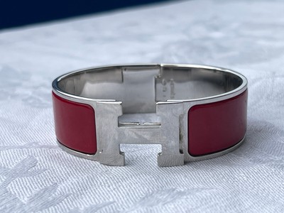 HERMES Bracelet Clic H Palladium plated