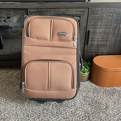 Ciao Luggage Carry On Wheeled Under The Plane Seat Brown Expand