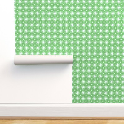 Peel-and-Stick Removable Wallpaper Snowflake Mint Green ...