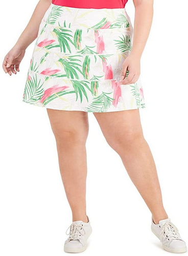 Ideology Plus Size Palms Tiered Skort 